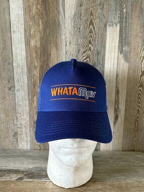 NBA Game Day Whataburger Dallas Mavericks WhataMav Anniversary Trucker Hat Blue
